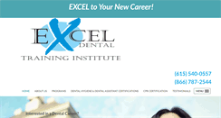 Desktop Screenshot of exceldentalinstitute.com